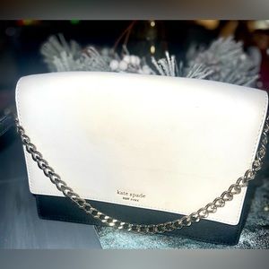 Kate Spade Laurel Way Crossbody Purse in white, black and Pink— Women's